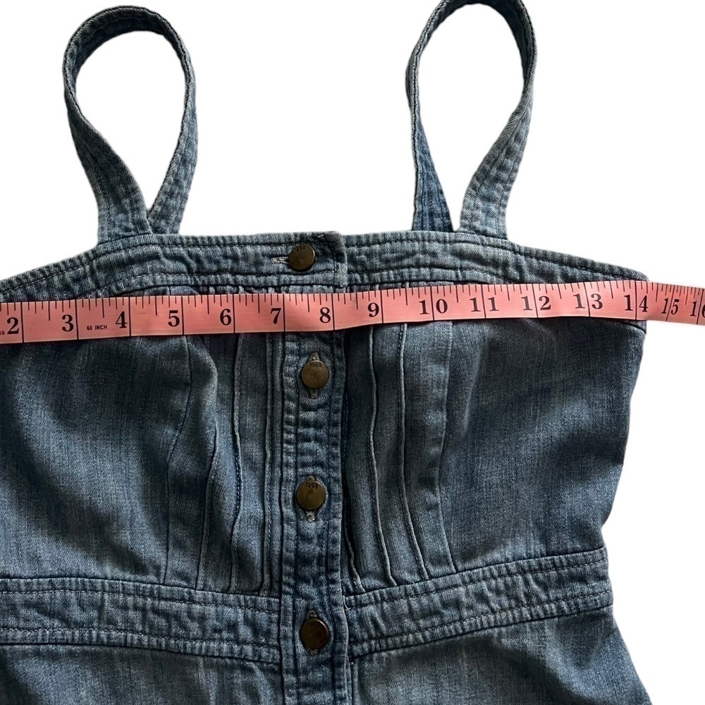 Gap Women's Denim A-Line Mini Dress Size 0 - Picture 6 of 9